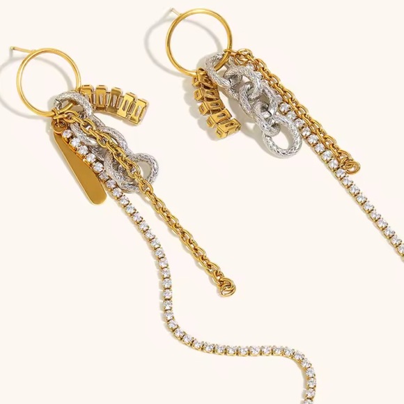Jewelry - Gold and Silver Chain Earrings